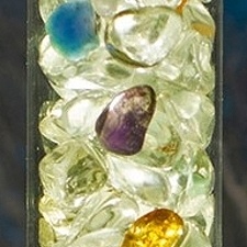 Edelstein-Mix Larimar, Citrin, Amethyst